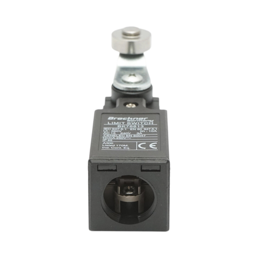 Finecorsa con attuatore a pistone e braccio corto regolabile 250V/380V, 10A IP65