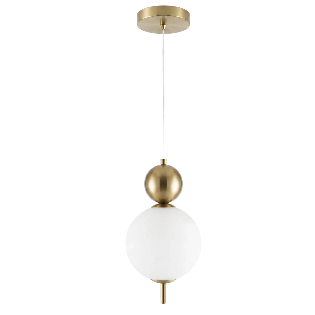 Lampada A Sospensione A Led Lhj115-1cp Oro Spazzolato