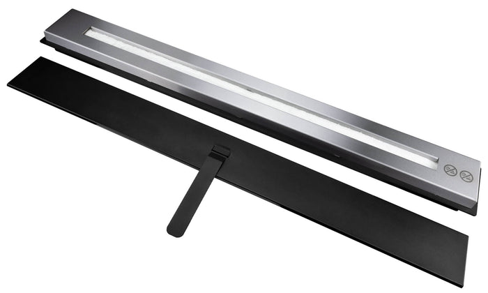 Bruciatore a Bioetanolo per Camini 90x11x5,3 cm 1,7 Litri Silver