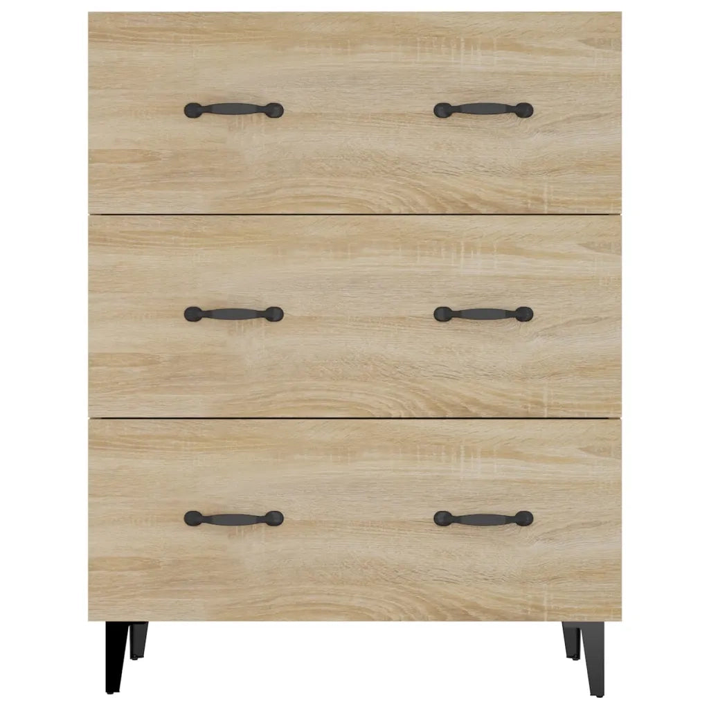 Credenza Rovere Sonoma 69,5x34x90 cm in Legno Multistrato cod mxl 25047