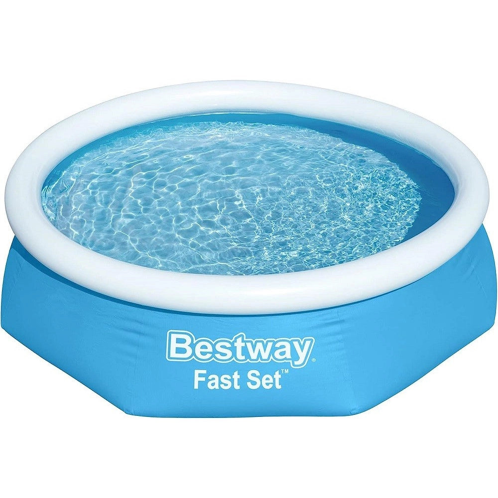 Trade Shop - Piscina Fuori Terra Rotonda Gonfiabile 244x61cm Fast Set Con Pompa Filtro 57450 -