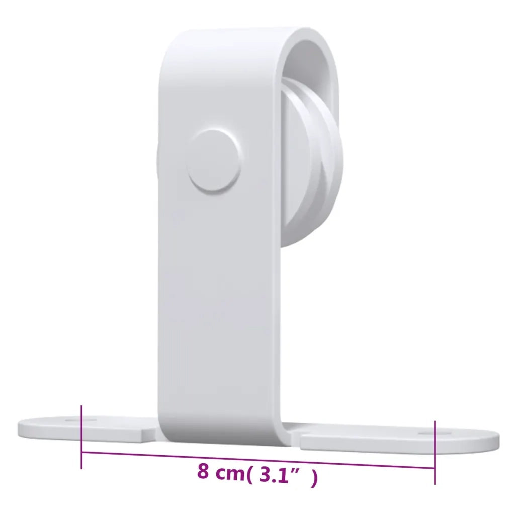 Kit Mini Anta Scorrevole in Acciaio al Carbonio Bianco 200 cm CFW5949713