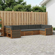 Set di divani da esterno 7 pz Naturale e Antracite 3383800