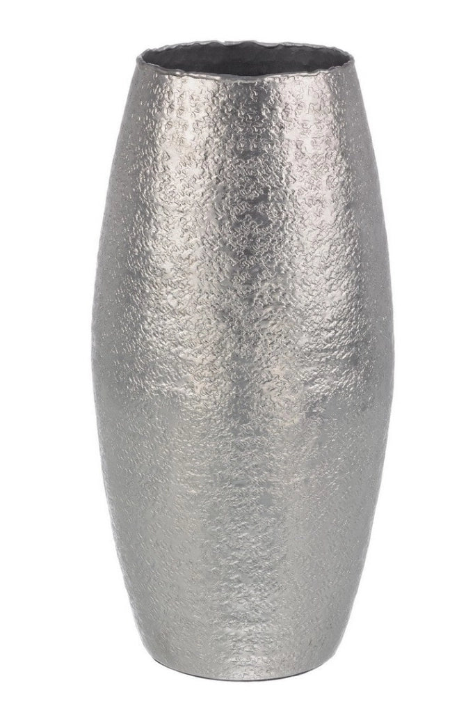 Vaso Decorativo da Salotto Ø18x39 cm in Metallo Graceful Bom Argento
