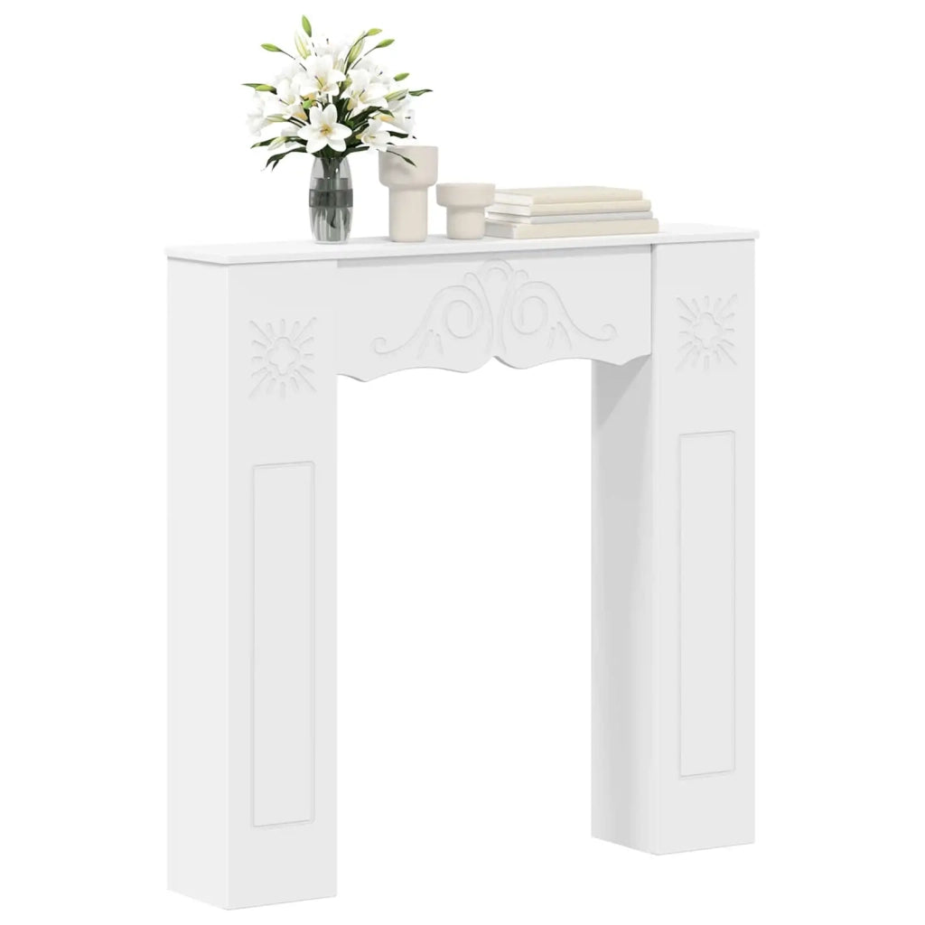 Cornice per camino Bianco 102 x 20 x 102 cm 8006633