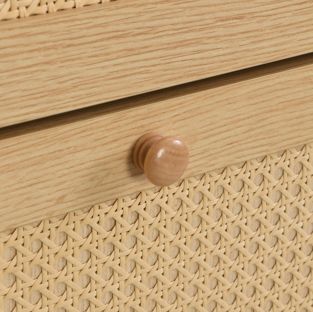 Scarpiera salvaspazio in MDF naturale 90x125x17 cm