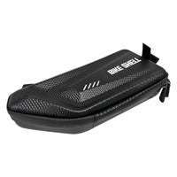 Borsa Portaoggetti da Sottocanna Bicicletta 26x10x4 cm Doppia Tasca Rigida Effetto Carbonio