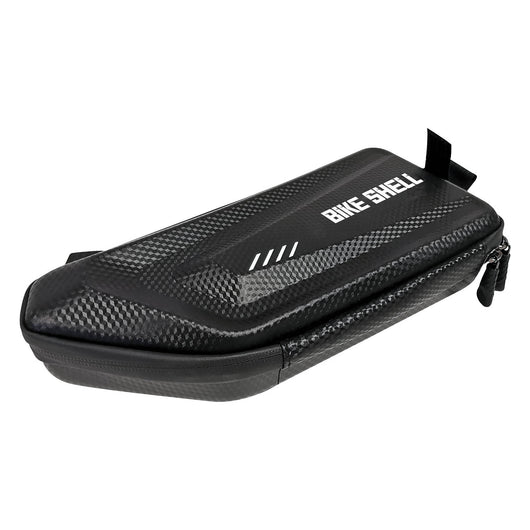 Borsa Portaoggetti da Sottocanna Bicicletta 26x10x4 cm Doppia Tasca Rigida Effetto Carbonio