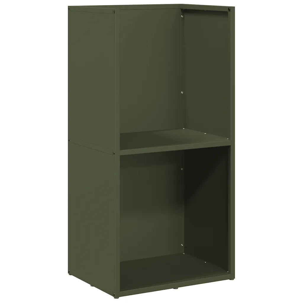 Rastrelliera per Legna da Ardere Verde Oliva 40x30x80 cm