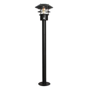 Paletto luce esterno PIR nero E27 60W Helsingor Elstead