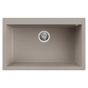Lavello Elleci Incasso 1 vasca 79x50 Quadra 130 Granitek Grigio Tortora LGQ13043