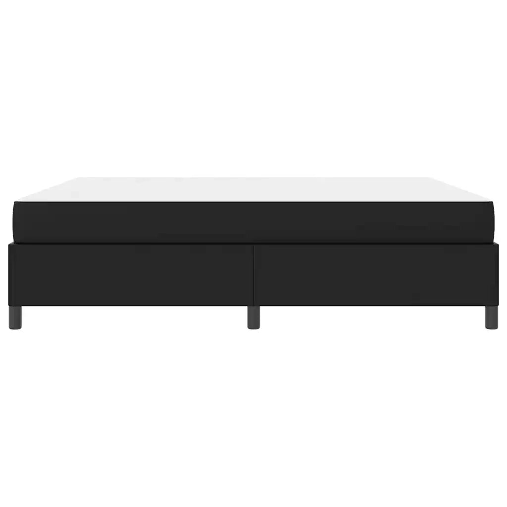 vidaXL Struttura letto con materasso Nero 180 x 200 cm Pelle sintetica