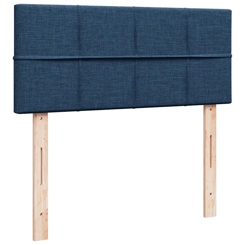 Pouf Letto con Materasso e LED Blu 120x190cm in Tessuto 3312297