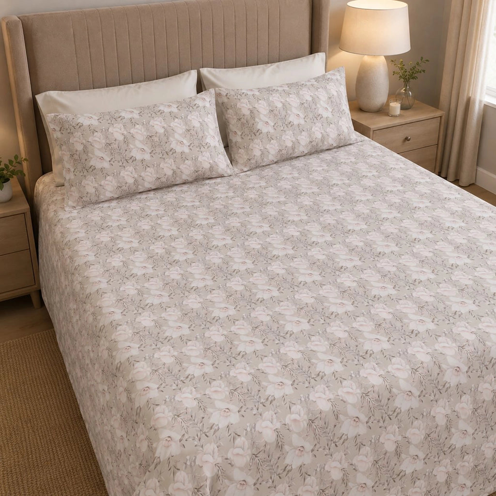Sagame, Copripiumino Matrimoniale Federa Inclusa, 300x250 cm Bianco Naturale