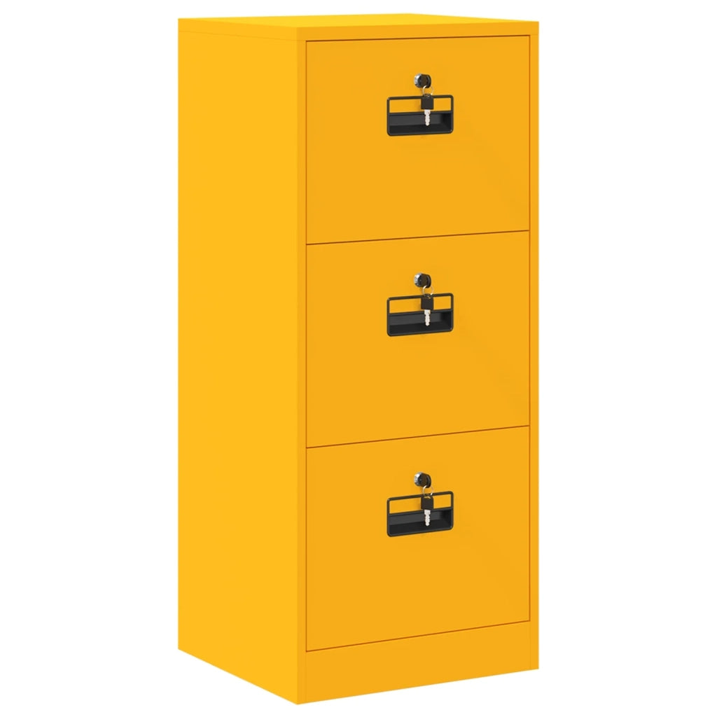 Armadio per File Geometrico Giallo senape 45,5 x 42 x 106,5 cm