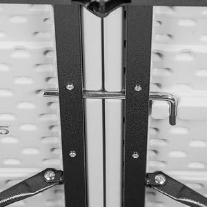 Tavolo Catering Pieghevole 180x75x74 h cm in Acciaio Bianco