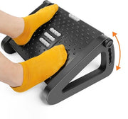 Seduta Ergonomica per Piedi da Ufficio: Piedistallo Regolabile in Altezza, Rilassamento per Gamba e Ginocchio, Piedistallo con Funzione di Massaggio, Ideale per Ufficio e Lavoro da Casa