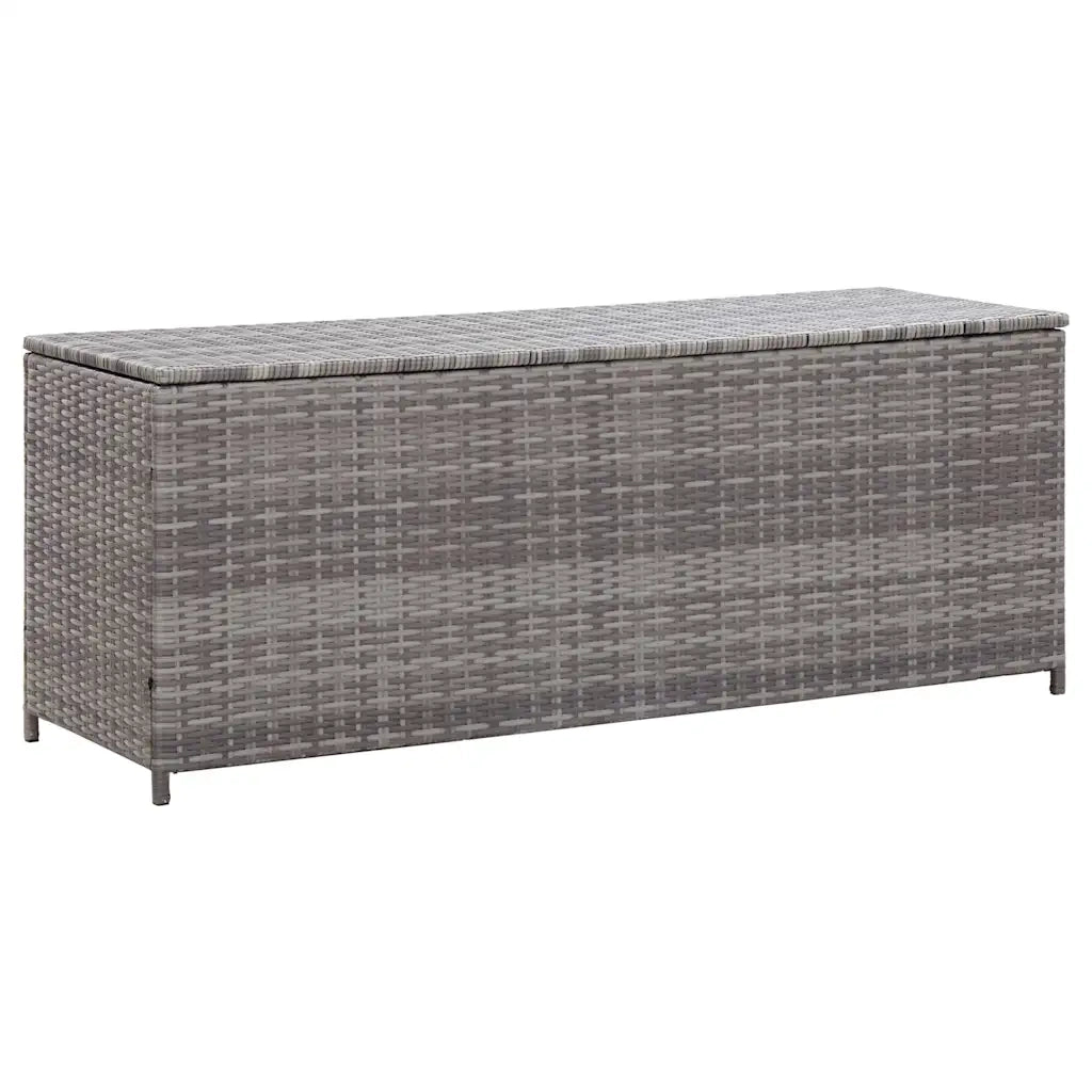 Baule da Giardino Grigio 150x50x60 cm in Polyrattan CFW9450421