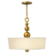 Lampadario Contemporaneo Zelda In Acciaio Ottone Vintage Vetro 3 Luci E27