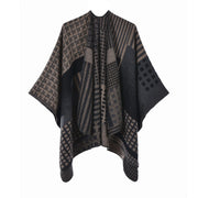 Sciarpa da donna double-face, scialle caldo e spesso in jacquard in stile europeo e americano.