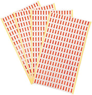 Etichette Codice Stickers 840 Unità - Forma a Punto - Rimovibili - Adesivi Autoattacchi - Carta di Alta Qualità - 20x10mm - Etichette