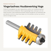 Frees per lavorazione del legno - Resistente alla ruggine - Alta resistenza al taglio - Diametro di 8 mm - Utilizzo professionale/ricreativo