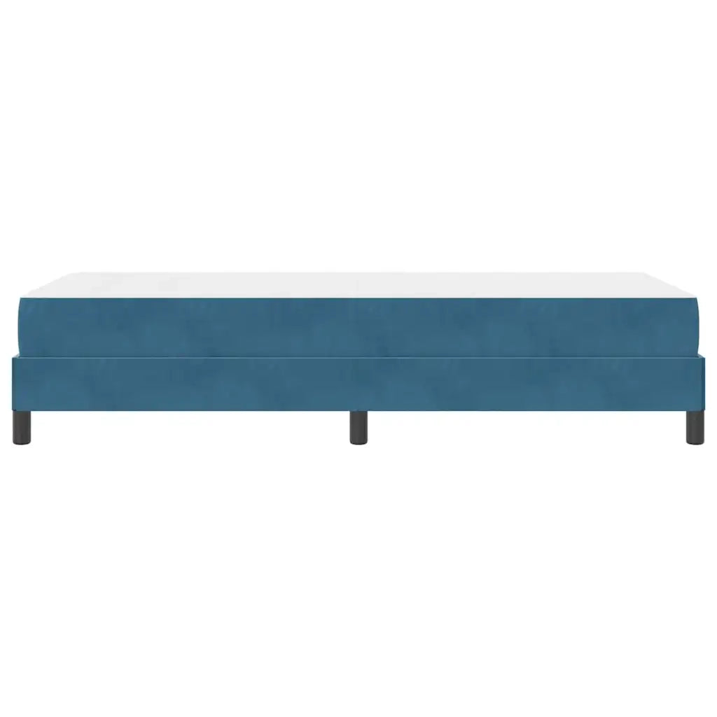Letto a molle con materasso Blu Scuro 80 x 210 cm Tessuto