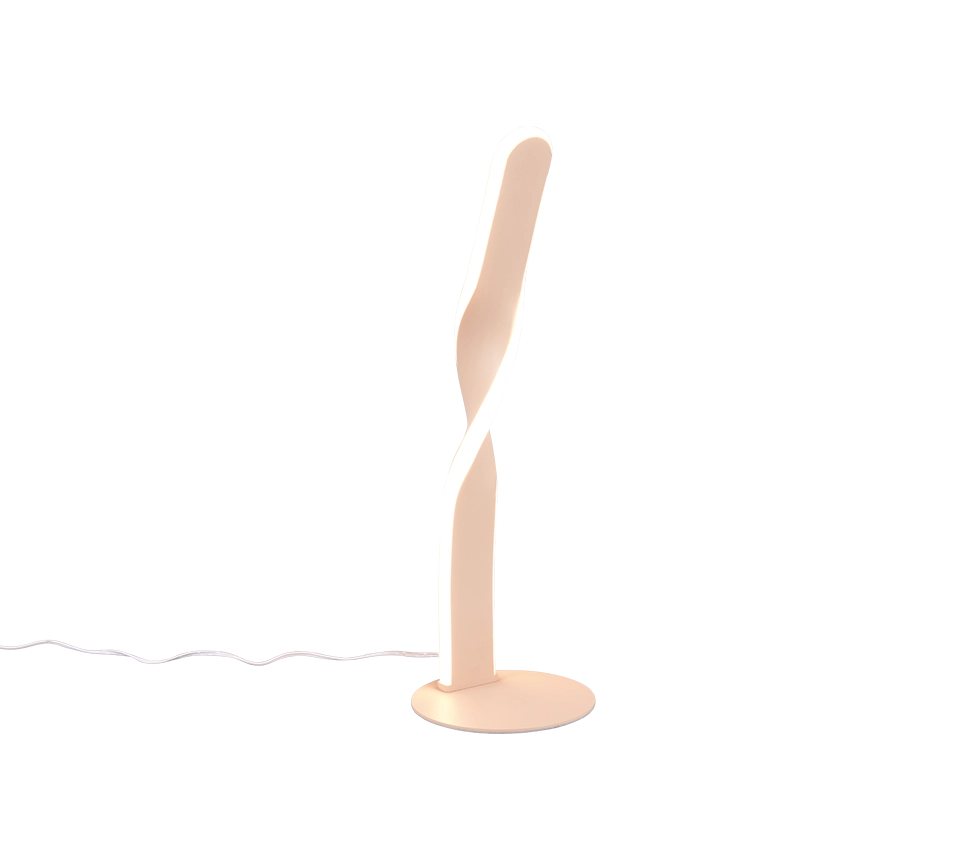 Lampada da tavolo LED, metallo, bianco, H 41 cm, Ginko