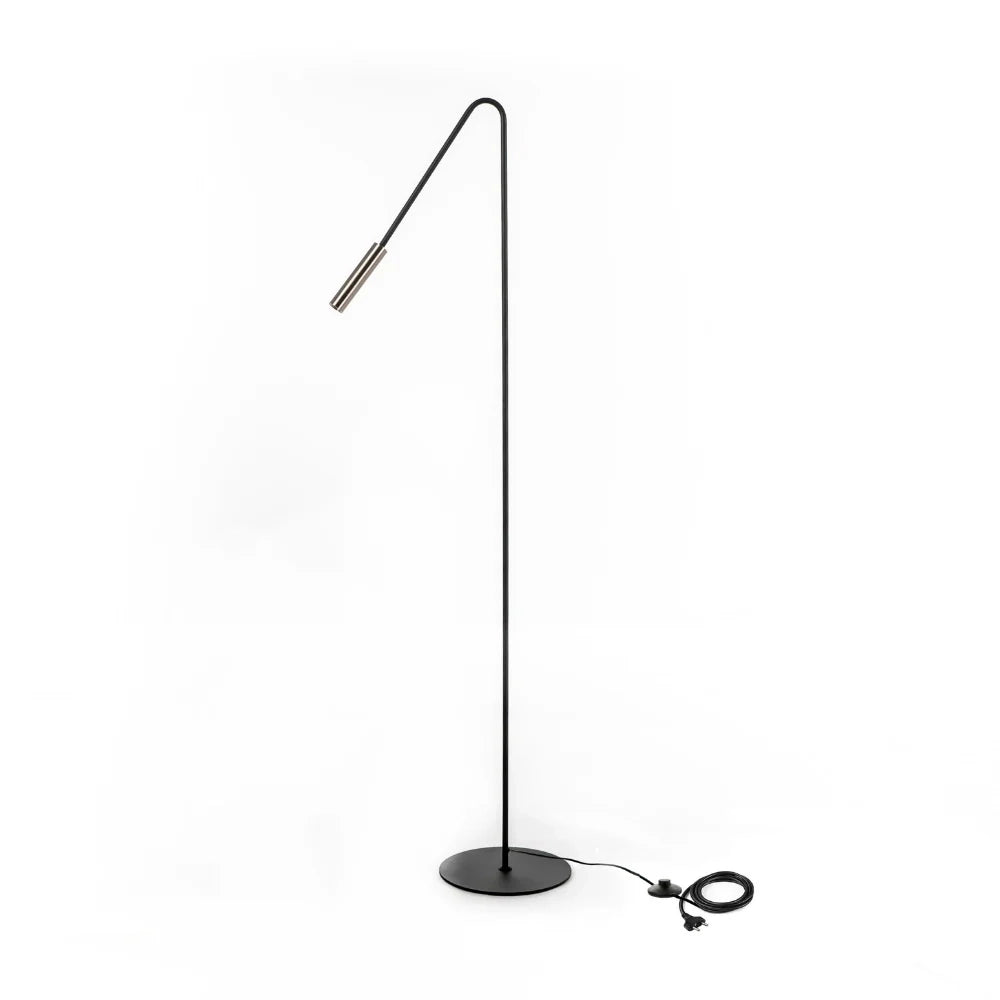Lampada da terra LED Luminaria in metallo nero | Duzzle