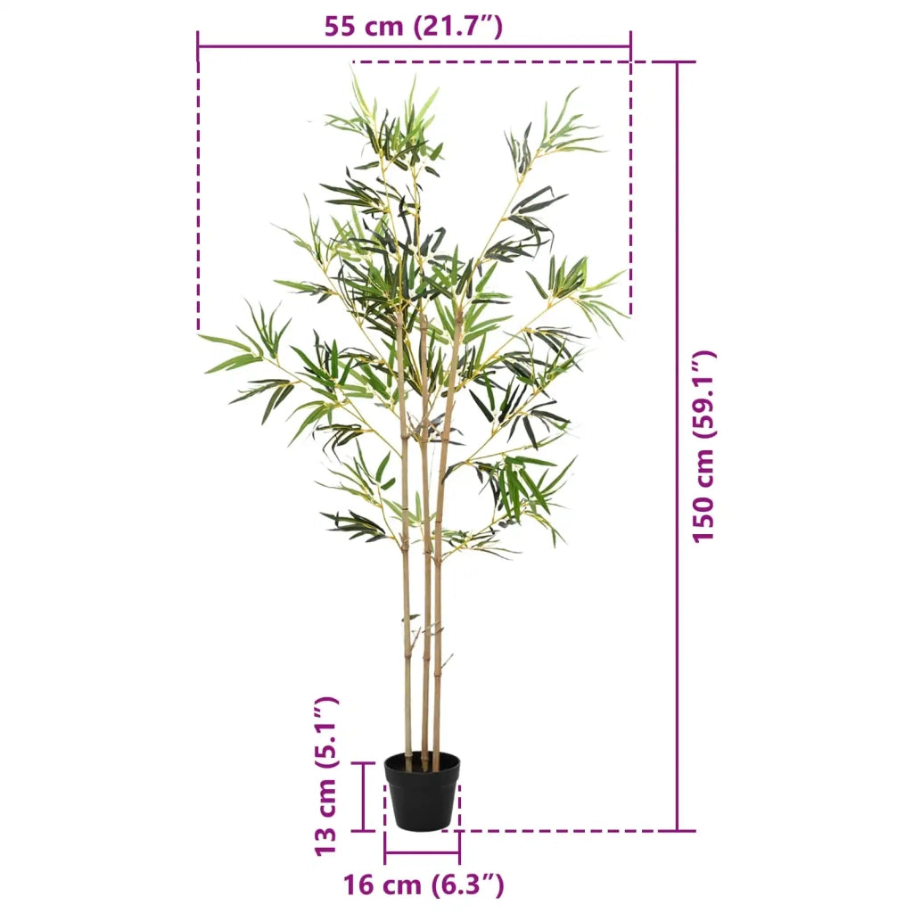Albero di Bamb¨´ Verde 55 x 16 x 150 cm Tessuto e Bamb¨´ CFW9972308