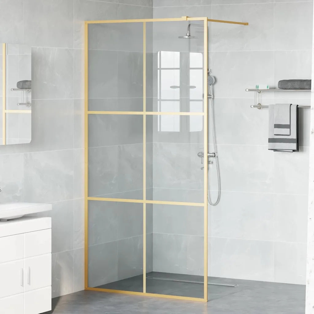 Parete Doccia Walk-in Oro 100 x 195 cm vetro temperato