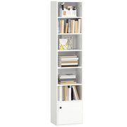 Libreria 7 Ripiani ¨C Xylo ¨C Bianco con Ante 40x30x180 cm