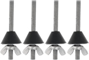 Kit di riparazione per toilette con set di 4 sospensioni in acciaio inox - Fitting antiscivolo