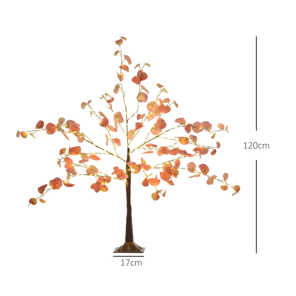 Albero di Natale LED 120 cm ¨C zephmum ¨C 175 luci, arancione, per interno ed esterno