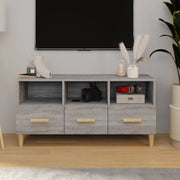 Mobile TV-Credenza per TV Grigio Sonoma 102x36x50 cm in Legno Multistrato 694291