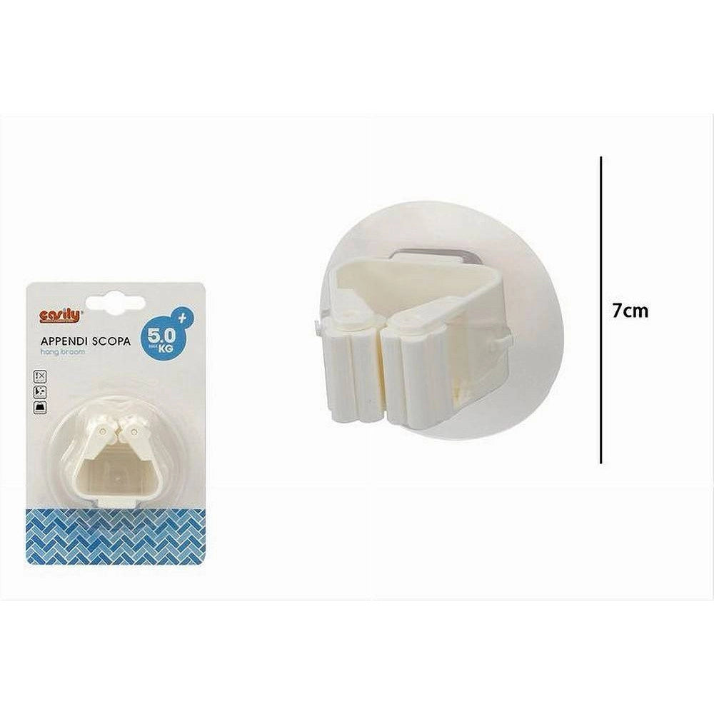Trade Shop - Appendi Scopa Supporto Porta 1 Scopa Gancio Staffa A Parete Casa Accessori 79345 -