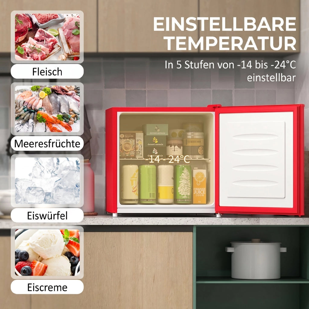 Congelatore da tavolo 35 litri ¨C zephmum ¨C porta reversibile rosso