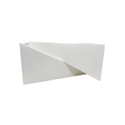 Trade Shop - Applique In Gesso Con Forma Asimetrica Doppia Emissione Luce G9 Da Parete Gs-e73 -
