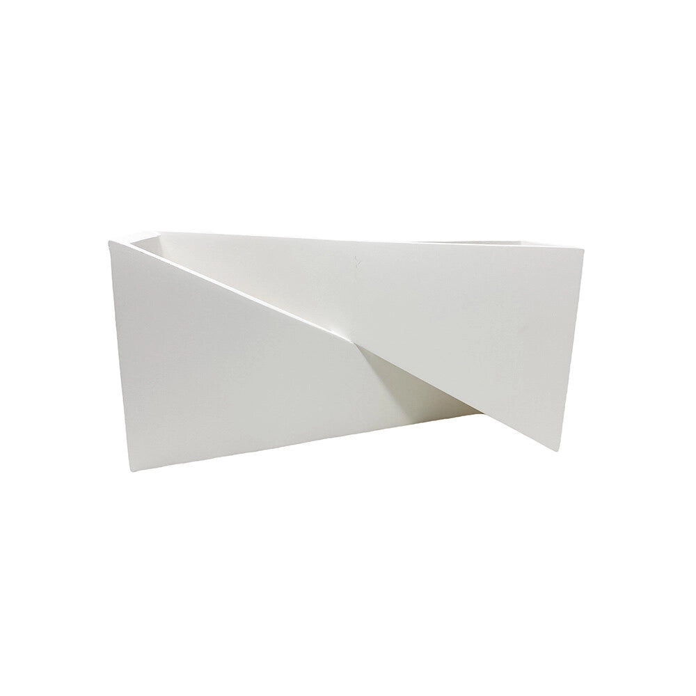 Trade Shop - Applique In Gesso Con Forma Asimetrica Doppia Emissione Luce G9 Da Parete Gs-e73 -