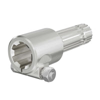 Boccola albero cardanico 175 mm Attacco albero scanalato 1 3/4" 6D Albero uscita 1 3/8" 21D Trattore