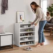 Shoe Cabinet White 60x35x70 Cm Wood-based Material