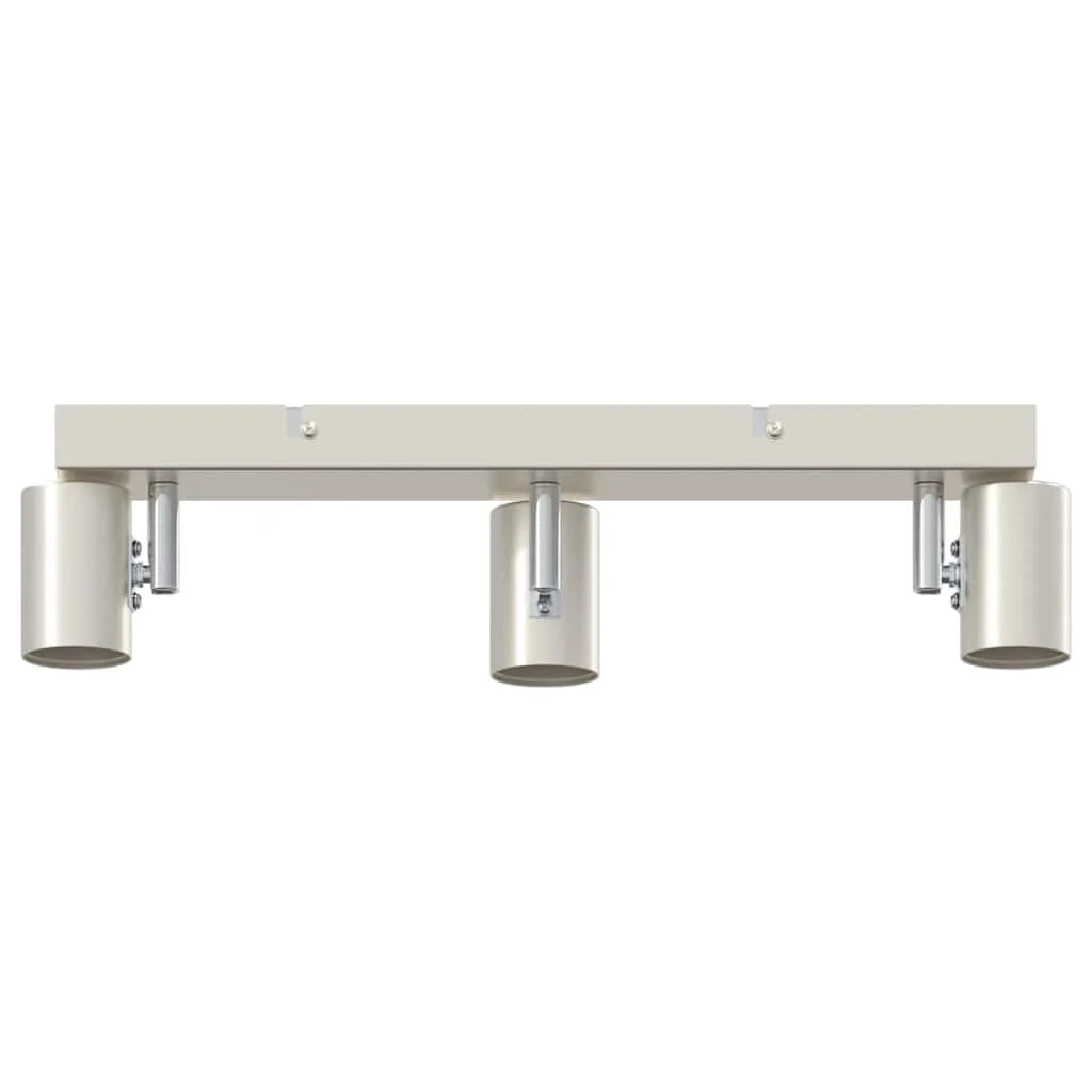 Faretto da soffitto moderno orientabile per interni 38 x 6,5 x 11,5 cm in metallo nichelato 02_0058293