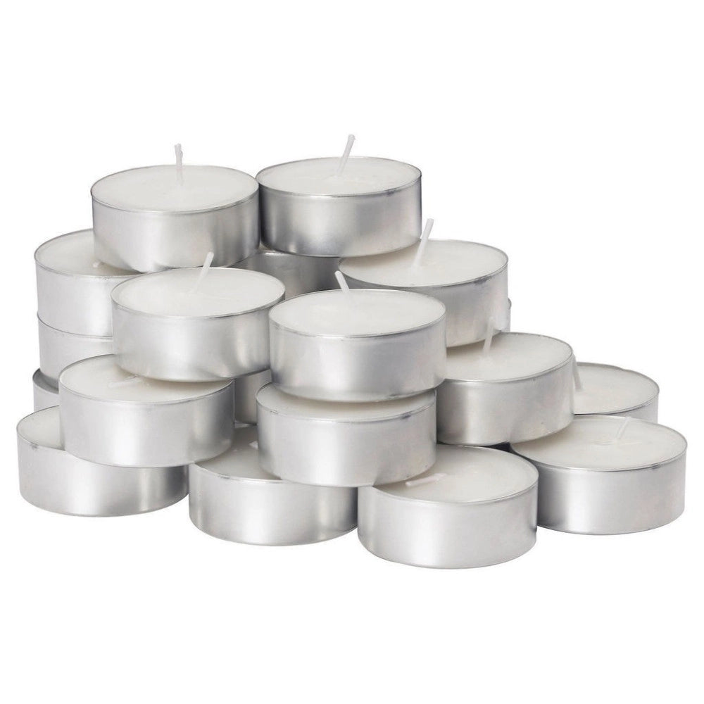 Trade Shop - 20x Bianco  Candele Lumini - 3.5 Ore Di Tempo Di Combustione Tea Light -
