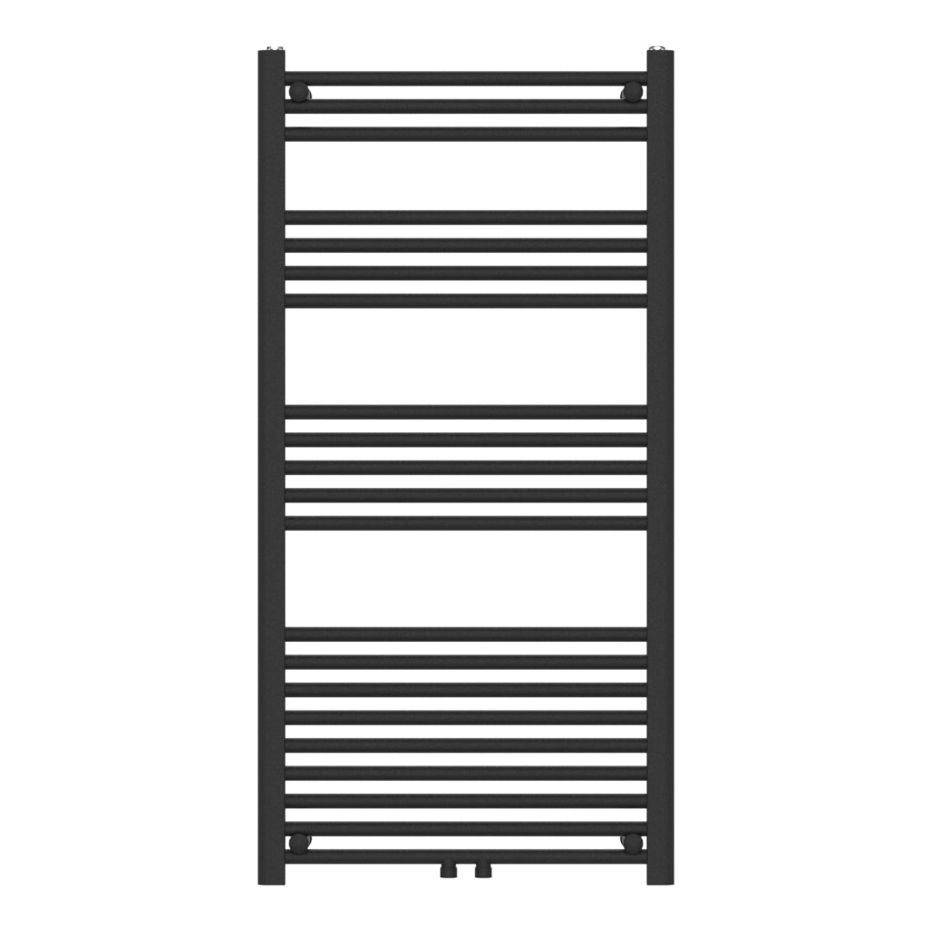 Scaldasalviette da Parete Voss 120 x 60 cm Nero [neu.haus]