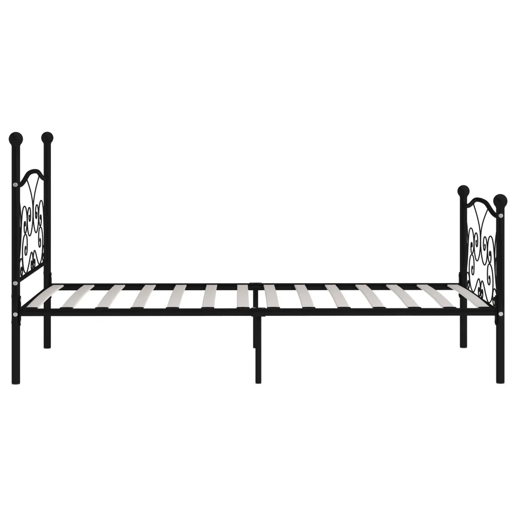 Giroletto con Doghe Nero in Metallo 100x200 cm 284455