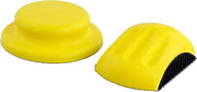 Kit di abrasione a mano, blocco di abrasione a mano - 125mm - 2 pezzi - disco a gancio e anello - forma di topo e rotonda - lavori di abrasione - qualità professionale