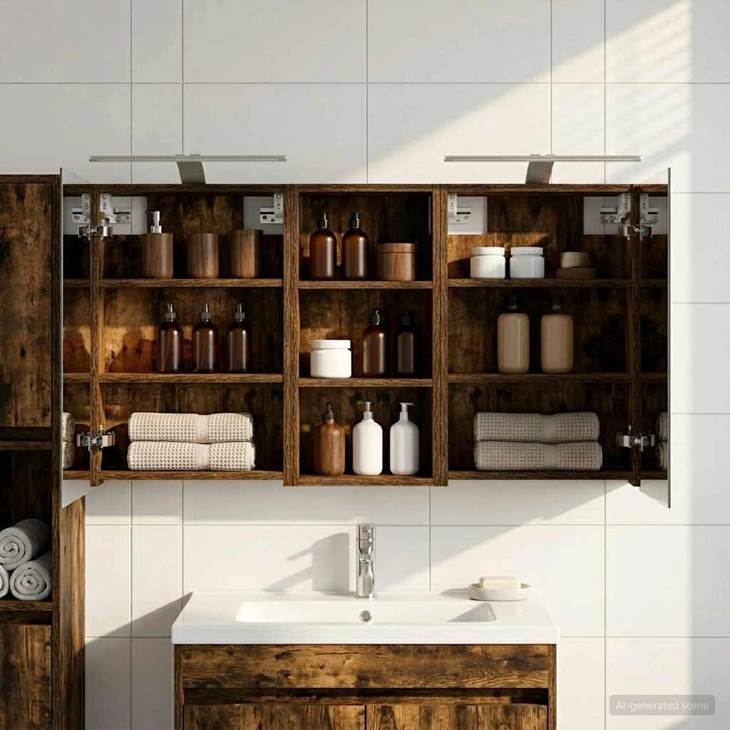 Set di Armadi da Bagno 3 pz 110 x 10,5 x 60,5 cm 3403724