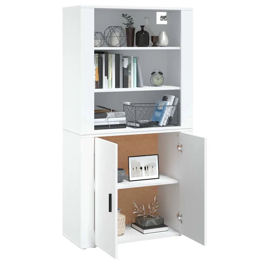 Credenza | Madia | Buffet da pranzo | Armadio da pranzo Bianca in Legno Multistrato