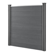 Recinzione in WPC Segovia per Giardino Staccionata Frangivista Alta 183 cm Lunga 187 cm Grigio NEU.HOLZ