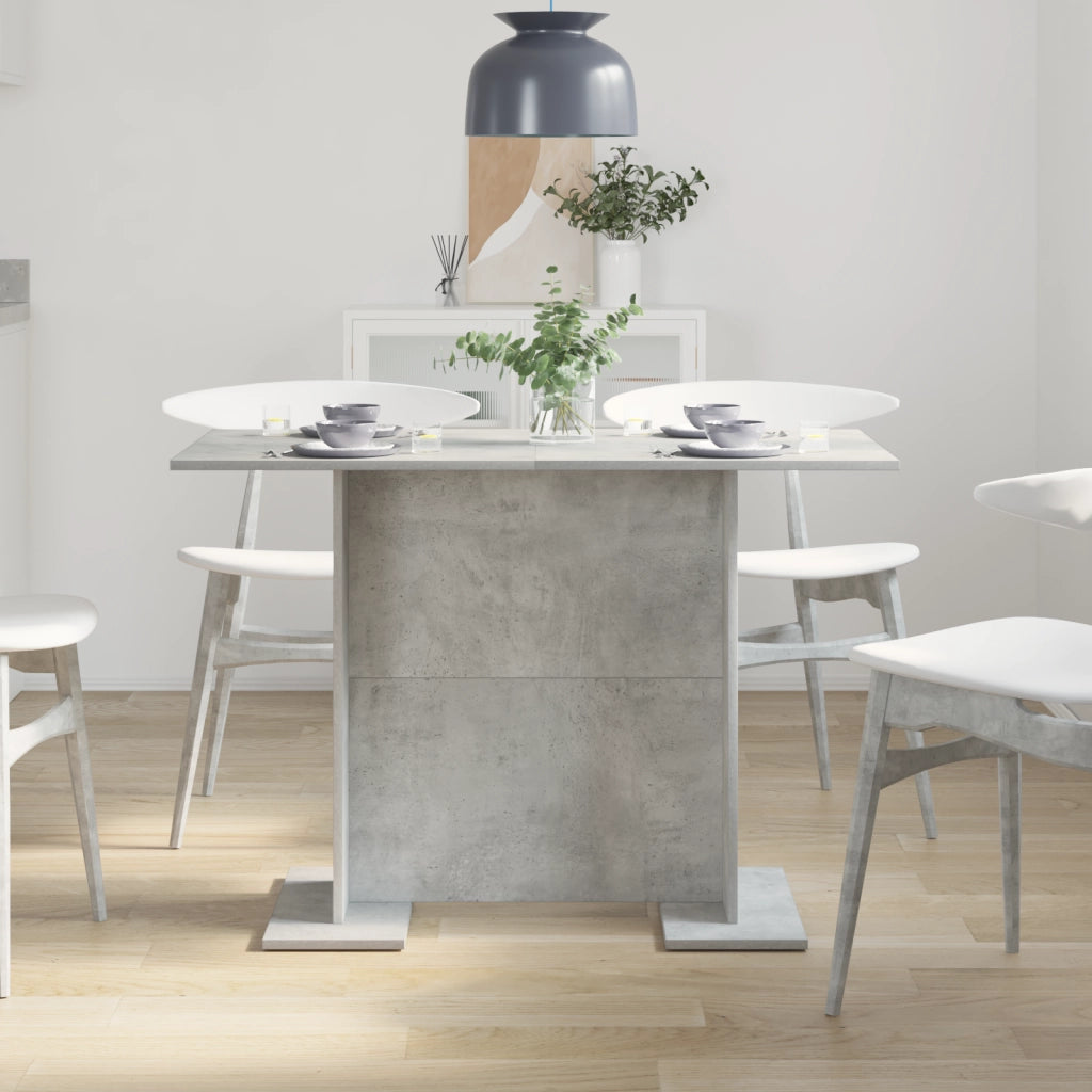 Tavolo da pranzo  Grigio cemento 110x60x75 cm Legno ingegnerizzato
